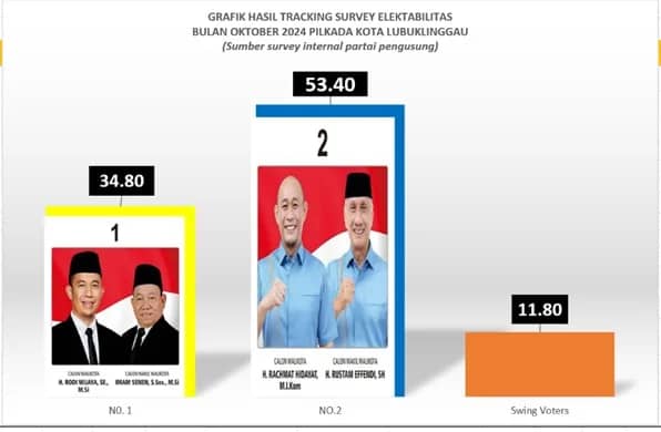 Survey Partai Pengusung Elektabilitas Rachmat Hidayat Dan Rustam Effendi 5340 Persen